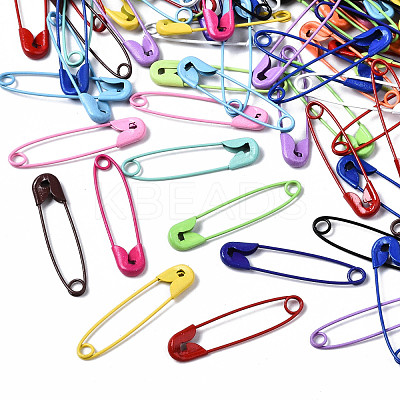 Spray Painted Iron Safety Pins IFIN-T017-02-1