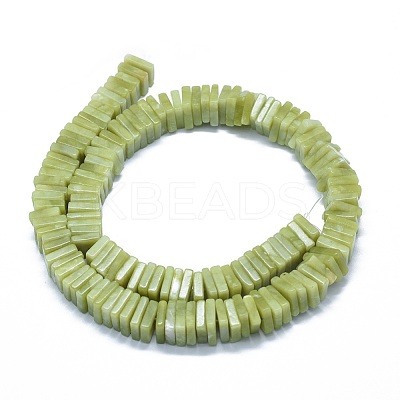 Natural Chinese Southern Jade Beads Strands G-F631-I05-1