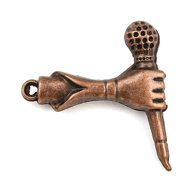 Tibetan Style Alloy Pendants AL-CBA2376-06R-1