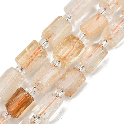 Natural Yellow Quartz Beads Strands G-G162-D07-01-1