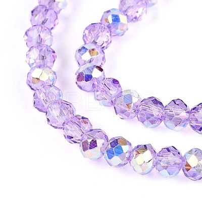 Transparent Glass Beads Strands X-EGLA-N016-3mm-03-1