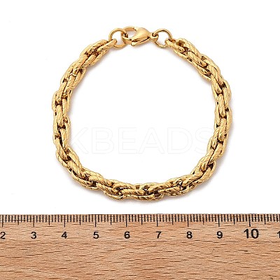 667 Stainless Steel(Grade 201 Equivalent) Chain Bracelets BJEW-P351-01B-G-1
