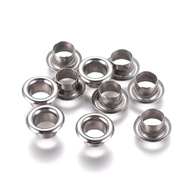 Tarnish Resistant European Style 201 Stainless Steel Eyelet Core X-STAS-E474-09B-P-1