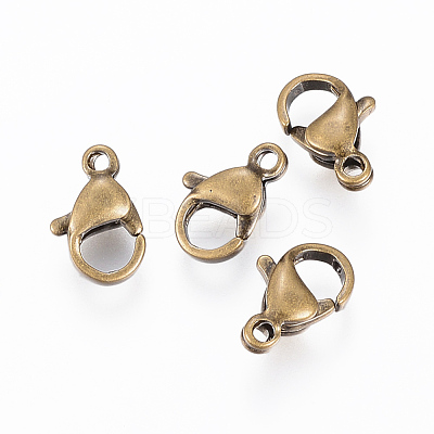 304 Stainless Steel Lobster Claw Clasps X-STAS-E145-05B-AG-1