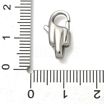 304 Stainless Steel Lobster Claw Clasps STAS-K252-12A-P-1