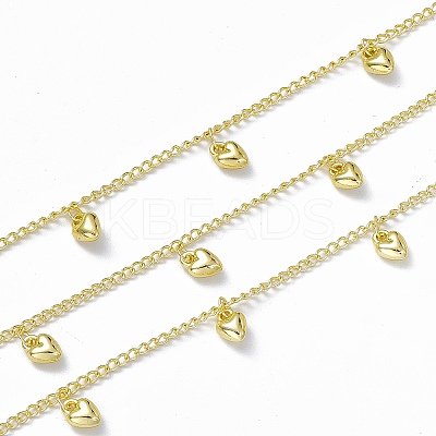 Handmade Brass Curb Chains CHC-F015-25G-1
