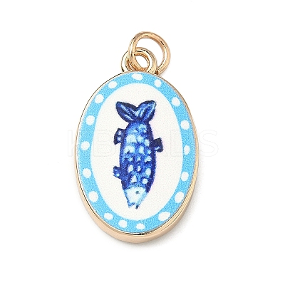 Brass Enamel Pendants LS-ENAM-I086-08A-1