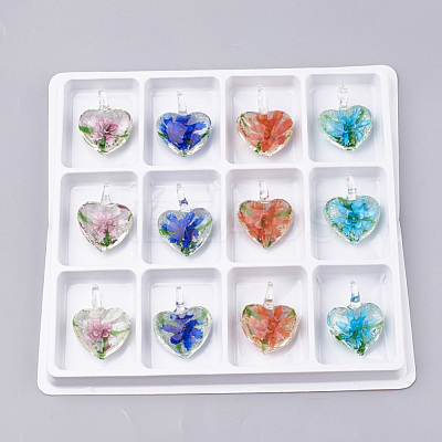 Luminous Handmade Lampwork Pendants LAMP-S189-02-B-1