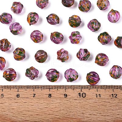 Picasso Transparent Glass Beads SEED-Q039-04O-1