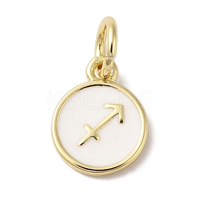 Real 18K Gold Plated Brass Enamel Charms KK-L216-001G-C02-1