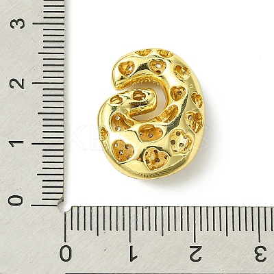 Rack Plating Brass Cubic Zirconia Pendants KK-S378-02G-G-1