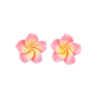 Resin Stud Earrings for Women EJEW-JE05663-1