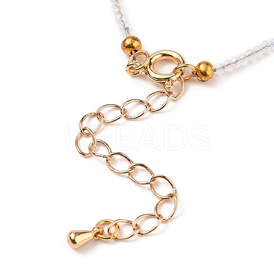 Faceted Electroplate Glass Beaded Bracelets BJEW-JB05693-06-1