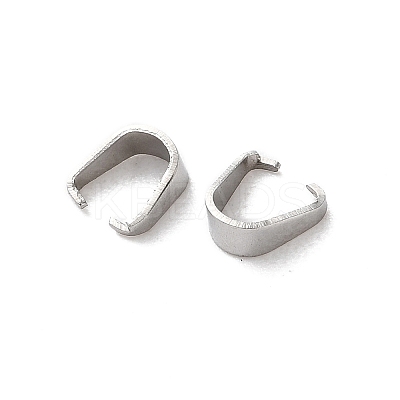 304 Stainless Steel Snap on Bails STAS-V007-02A-P-1