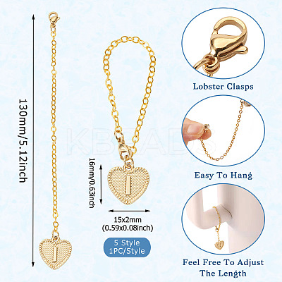 5Pcs 5 Style Alloy Wine Glass Charms HJEW-TA0001-13-1