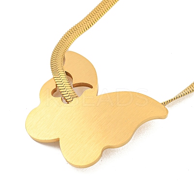 304 Stainless Steel Snake Chain Necklaces NJEW-P311-02A-G-1
