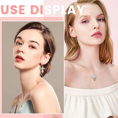 60Pcs 60 Style Glass Pearl Beaded Pendants FIND-CA0007-82-1