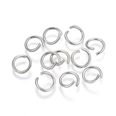 Non-Tarnish 304 Stainless Steel Open Jump Rings A-STAS-E066-12-9mm-1