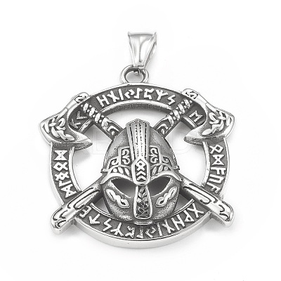 Viking 304 Stainless Steel Pendants STAS-G303-34AS-1