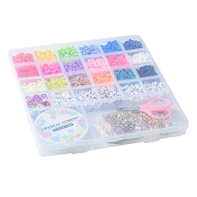 DIY Heishi Surfer Bracelet Making Kit DIY-YW0007-43-1