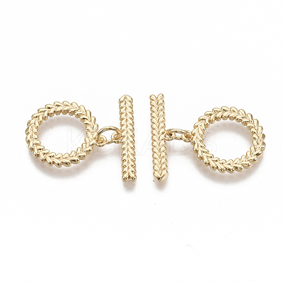 Brass Toggle Clasps LS-KK-S354-221-NF-1