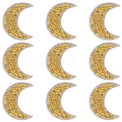 Resin Rhinestone Hotfix Rhinestone Iron on/Sew on Cloth Patches DIY-WH20063-030F-1