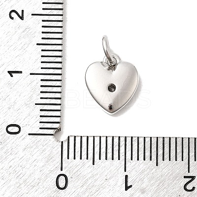 Brass Micro Pave Cubic Zirconia Charms KK-C139-25D-P-1