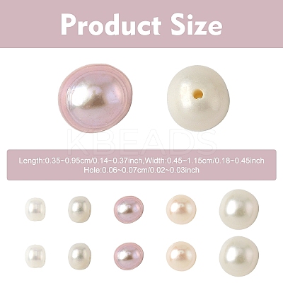 10Pcs Natural Cultured Freshwater Pearl Beads PEAR-YW0001-25B-1