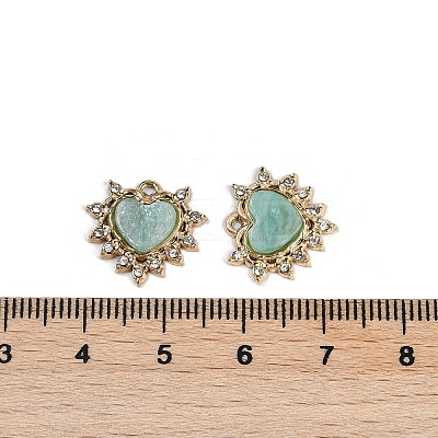 Natural Amazonite Heart Pendants STAS-I325-145G-01-1