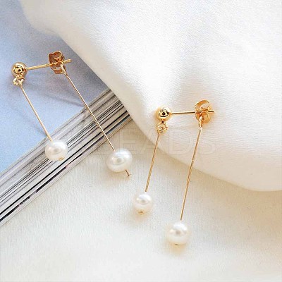 Pearl Clip-on Earrings Tassel Earrings Vintage Ear Cuff Luxury Retro Jewelry YG6221-3-1