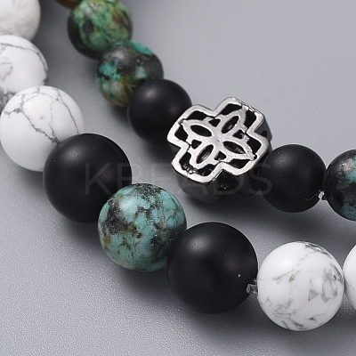Stretch Bracelet Sets BJEW-JB05027-01-1