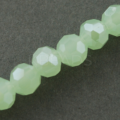 Electroplate Glass Beads Strands EGLA-R018-4mm-1-1
