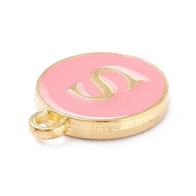 Golden Plated Alloy Enamel Charms X-ENAM-Q437-14S-1