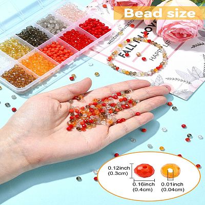 1300Pcs 10 Styles Glass Beads GLAA-YW0003-46-1