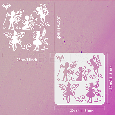 PET Hollow Out Drawing Painting Stencils DIY-WH0391-0115-1