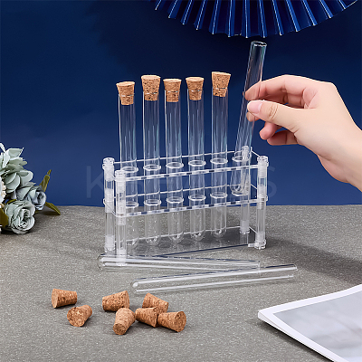 Acrylic Multi-Use Colorimetrical Cylinder Tube Display Racks DIY-OC0013-10A-1