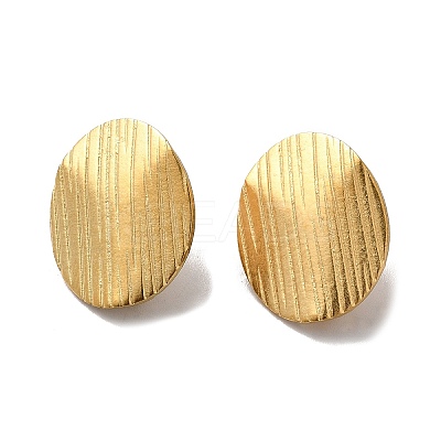 Ion Plating(IP) 304 Stainless Steel Stud Earrings Findings STAS-B041-07G-1