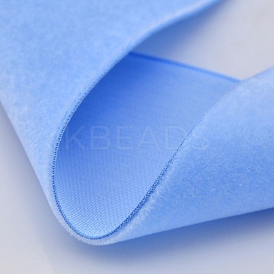 Polyester Velvet Ribbon for Gift Packing and Festival Decoration SRIB-M001-10mm-336-1