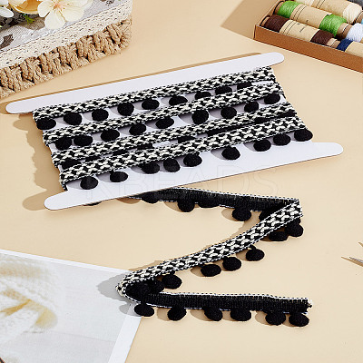 2 Yards Polyester Tassel Lace Trim OCOR-LP0003-07-1