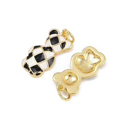 Brass Enamel Pendants KK-L240-18G-1