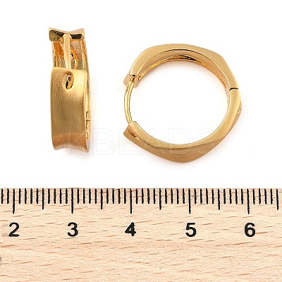 Brass Hoop Earrings for Women EJEW-U055-07G-1