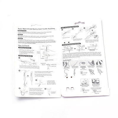Plastic with Iron DIY Embroidery Magic Pen Set TOOL-Q010-19-B-1
