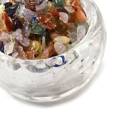 Natural Lapis Lazuli Chips Tree of Life Decorations DJEW-Q010-01C-1