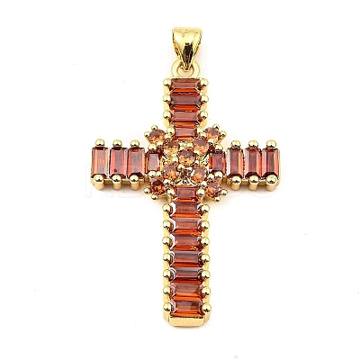 Rack Plating Real 18K Gold Plated Brass Pendants KK-B077-20G-1