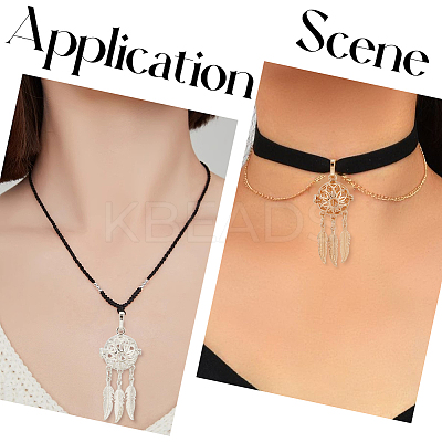 8Pcs 4 Colors Hollow Brass Bead Cage Big Pendants FIND-SC0014-11-1