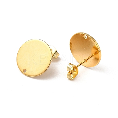 201 Stainless Steel Stud Earring Findings STAS-D244-25G-C-1