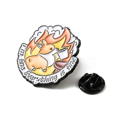 Fine Thmem Enamel Pin JEWB-K018-30D-EB-1