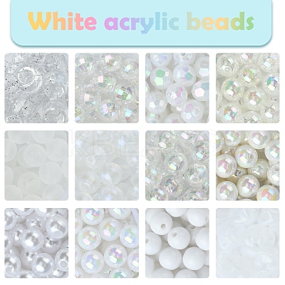 DIY Acrylic & ABS Plastic Beads Bracelets Jewelry Making Kits DIY-FS0007-27-1