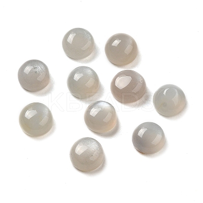 Natural Grey Moonstone Cabochons G-L541-01B-6mm-1