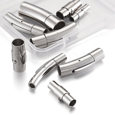 304 Stainless Steel Bayonet Clasps & Magnetic Screw Clasps STAS-YS0001-04P-1